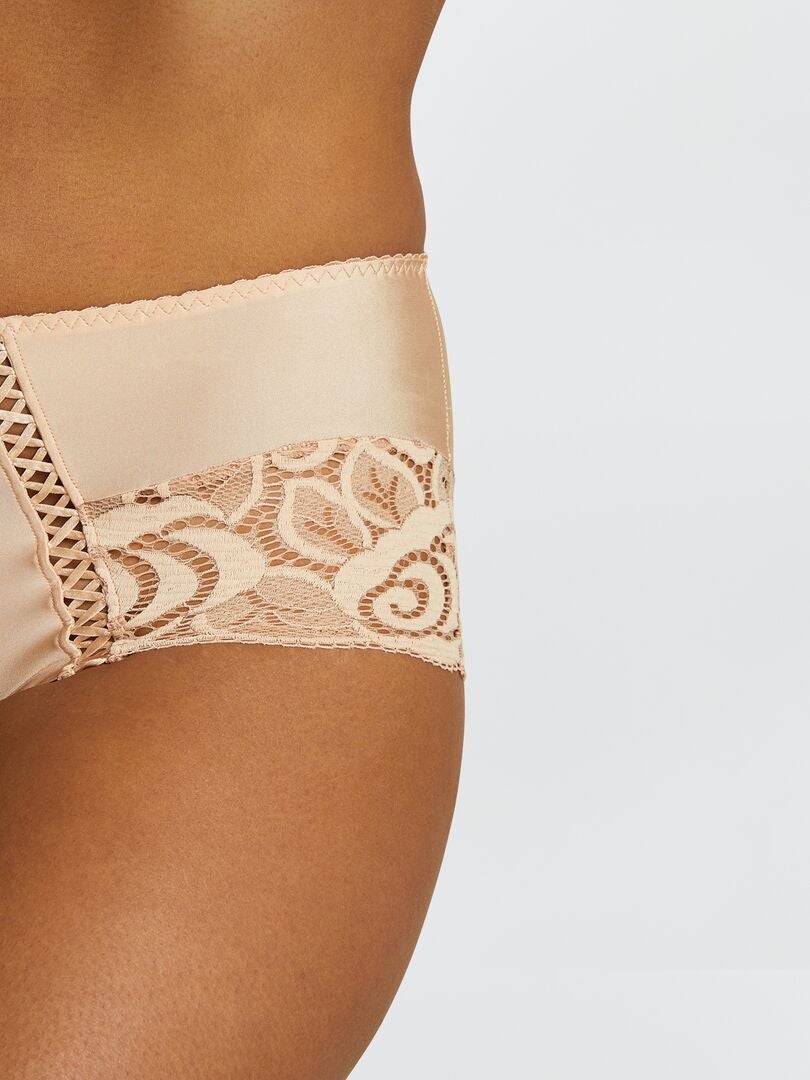 Kanten culotte 'Sans Complexe' - BEIGE