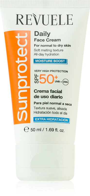 Revuele Sunprotect Creme de Dia Hidratante e Proporciona Sensação Solar FPS 50+