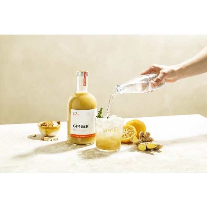 Gimber - N°2 - Brut - Concentré de gingembre biologique avec yuzu et thym citron - 700ml