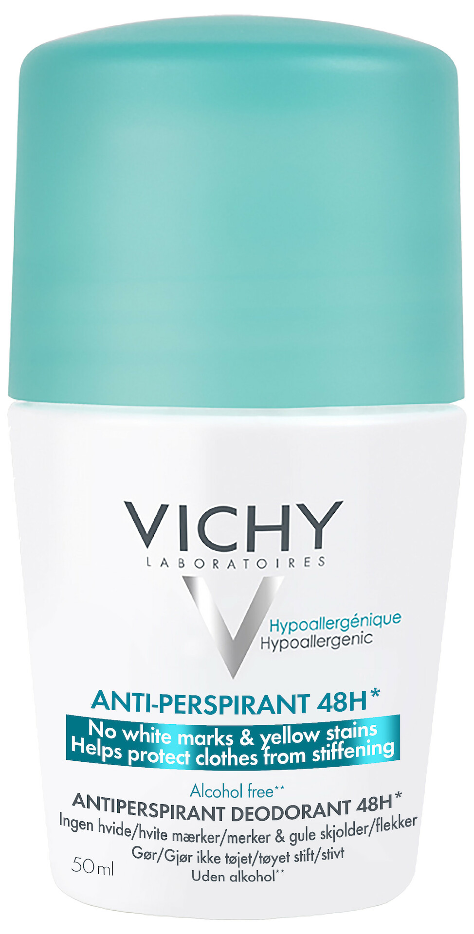 Antiperspirant dezodorans roll-on protiv tragova znojenja 48 sati 50 ml - Vichy