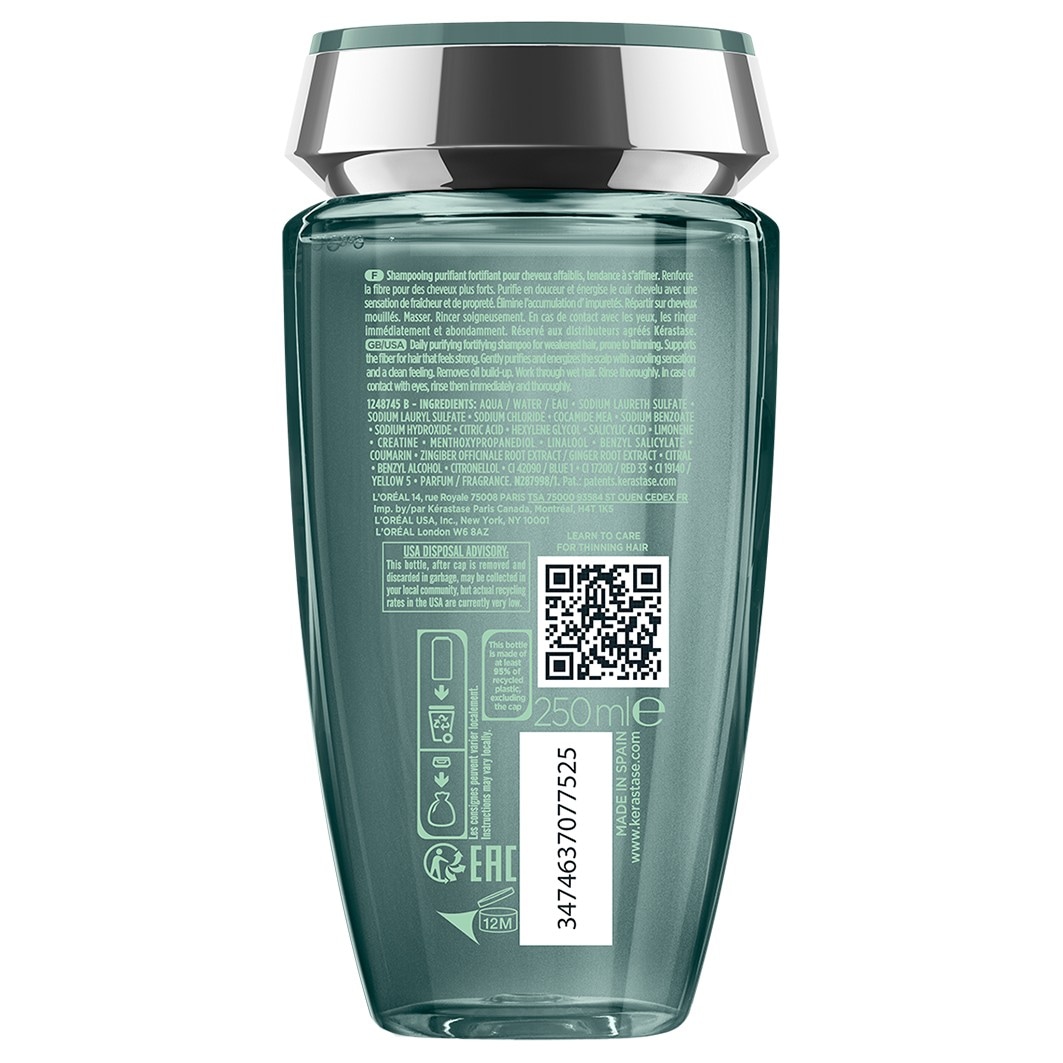 Kérastase Haarshampoo Genesis Homme Bain de Force Quotidien - 250 ml