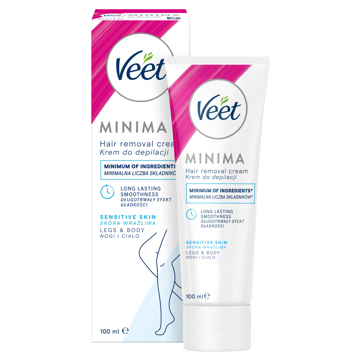 Veet depilācijas krēms jutīgai ādai sievietēm 100ml jutīgai ādai