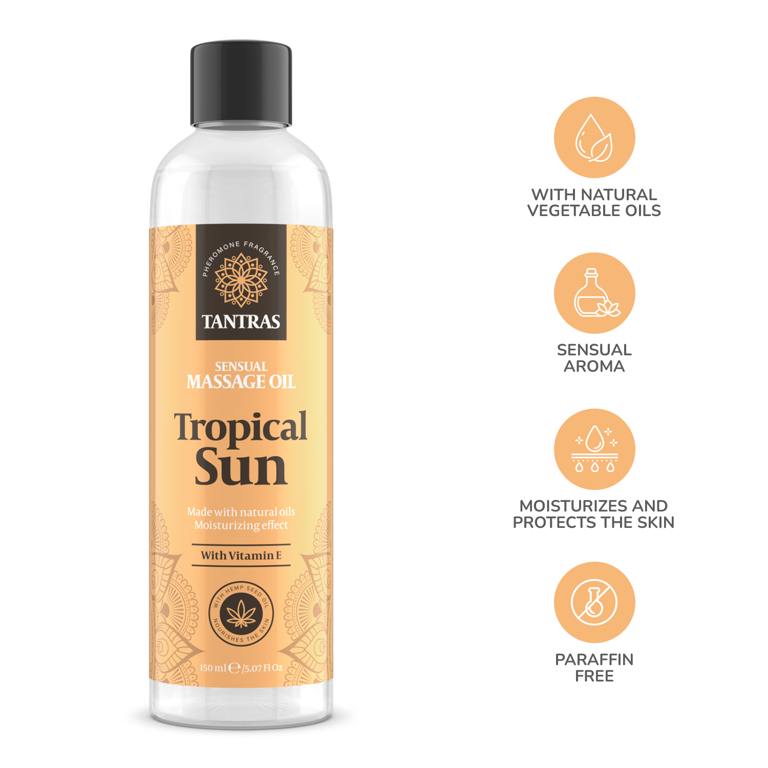 Huile d'amour IntimateLine Tantras Soleil tropical
