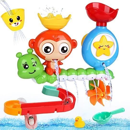Jouet de Bain - ZGEER - 14 Pcs - Cascade Interactif - Accessoires Inclus - Bébé 6 Mois+