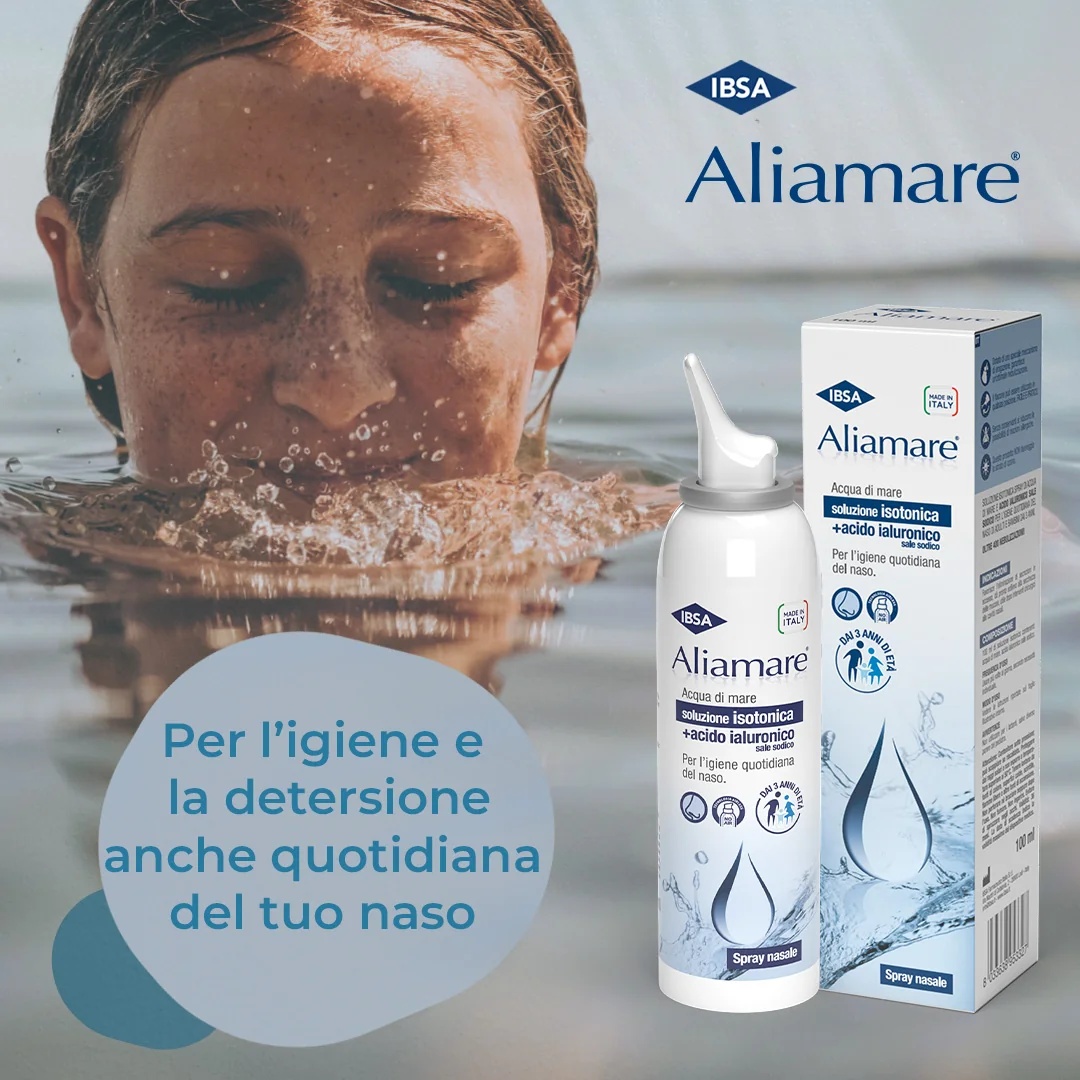 IBSA Aliamare Isotone Zeewaterspray Neushygiëne 100 ml
