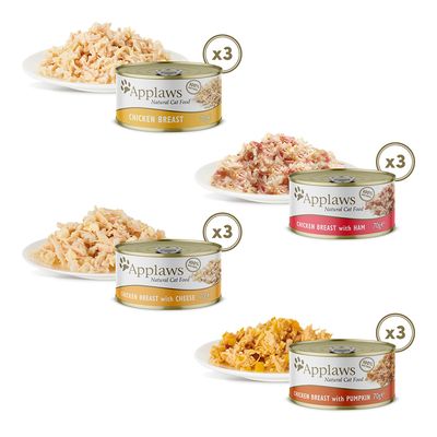 Applaws Adult Mixed Pack Γάτες σε κονσέρβες 70g