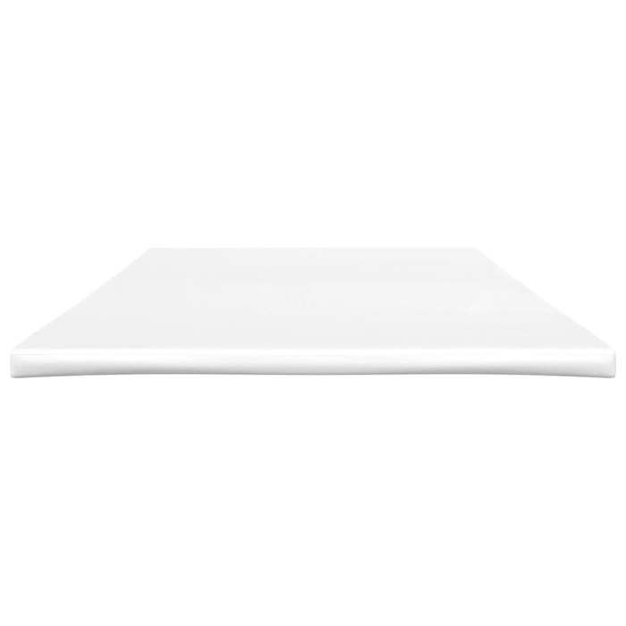 Cubrecolchón - vidaXL - 90x190x5 cm - Blanco - Extrasuave - Tejido resistente - Espuma transpirable - Lavable