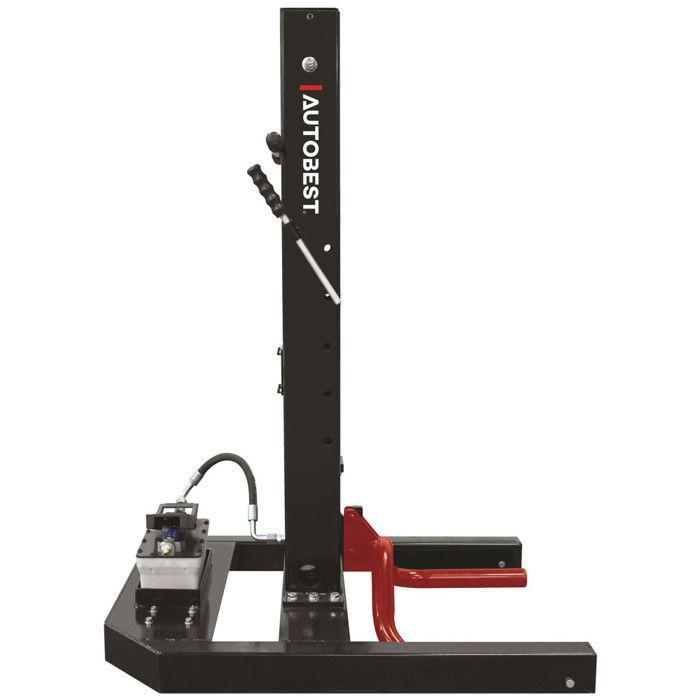Colonne de levage mobile pneumatique 1,5 t - Ht maxi de levage 75cm - 5 hauteurs de travail sécurisées - 2 roues pivotantes