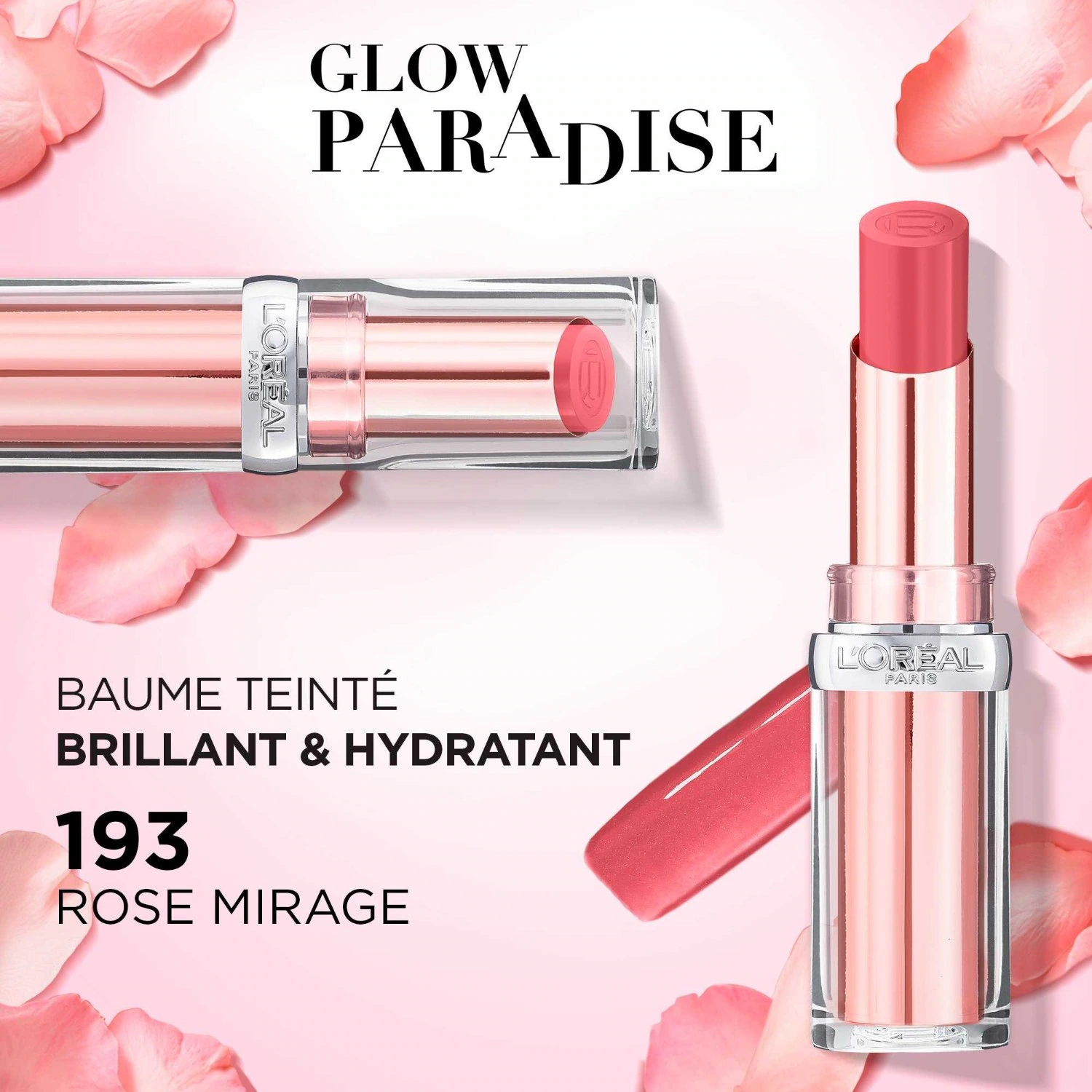L’Oréal Paris Baume à Lèvres teinté Glow Paradise 191Nude Heaven