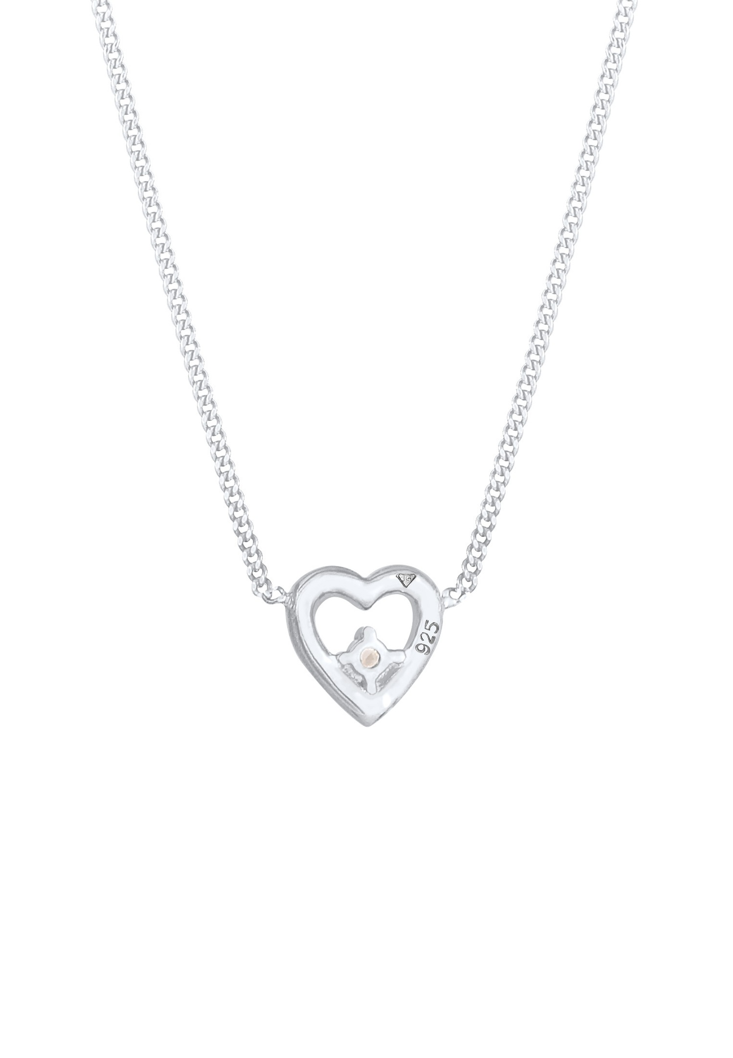 Elli DIAMONDS Herz Liebe Love Diamant (0.03 ct.) 925 Silber