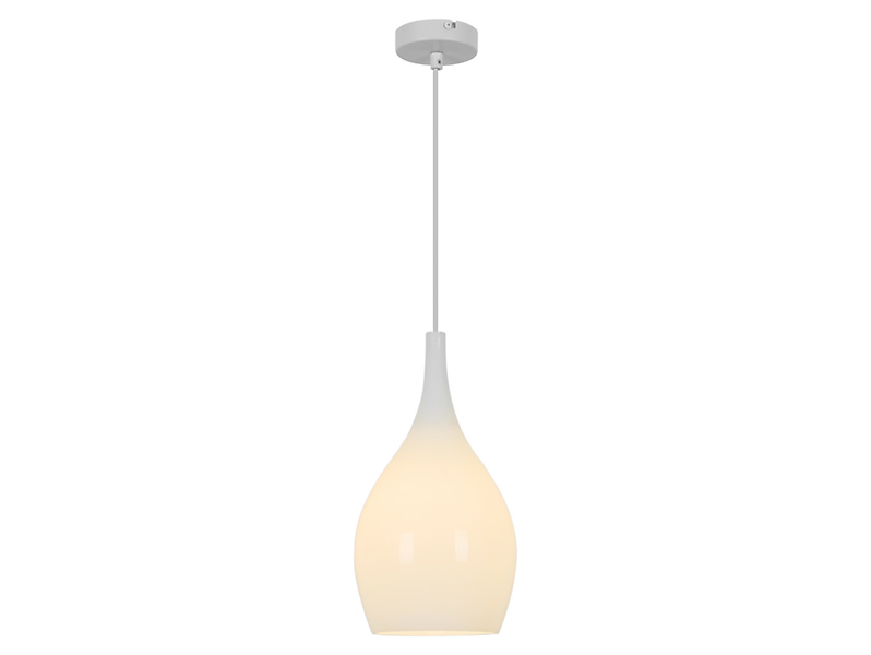 Lampa wisząca Blanco szklana biała