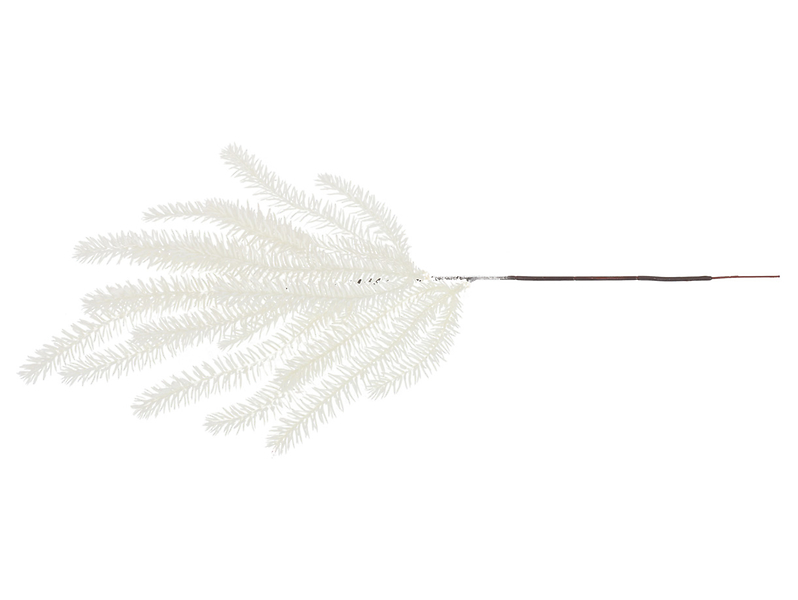 Sztuczna gałązka dekoracyjna 54 cm biała