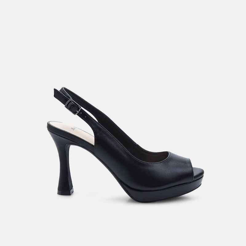BATA damskie półbuty typu slingback z odkrytym palcem i obcasem 9 cm