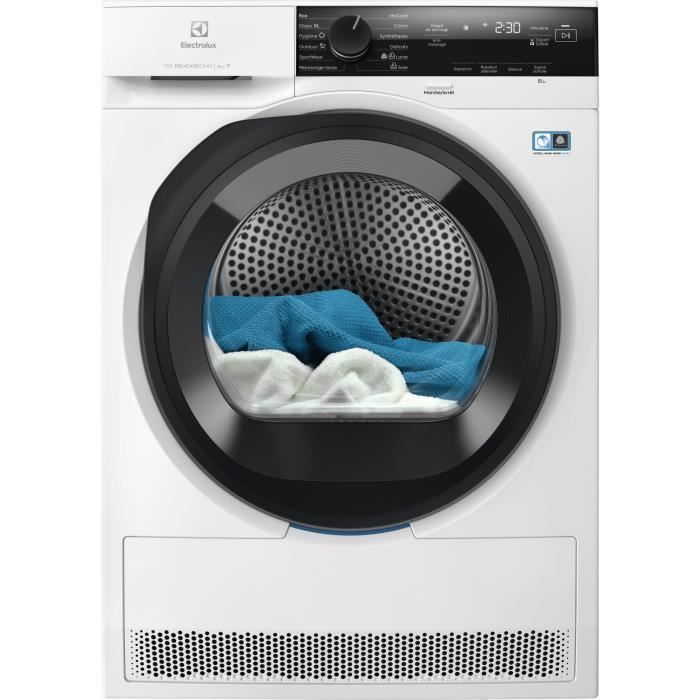 Secadora con bomba de calor Electrolux de 9 kg – Conectada e inteligente – Tecnología de escaneo textil 3DSense – YW8HI393DC