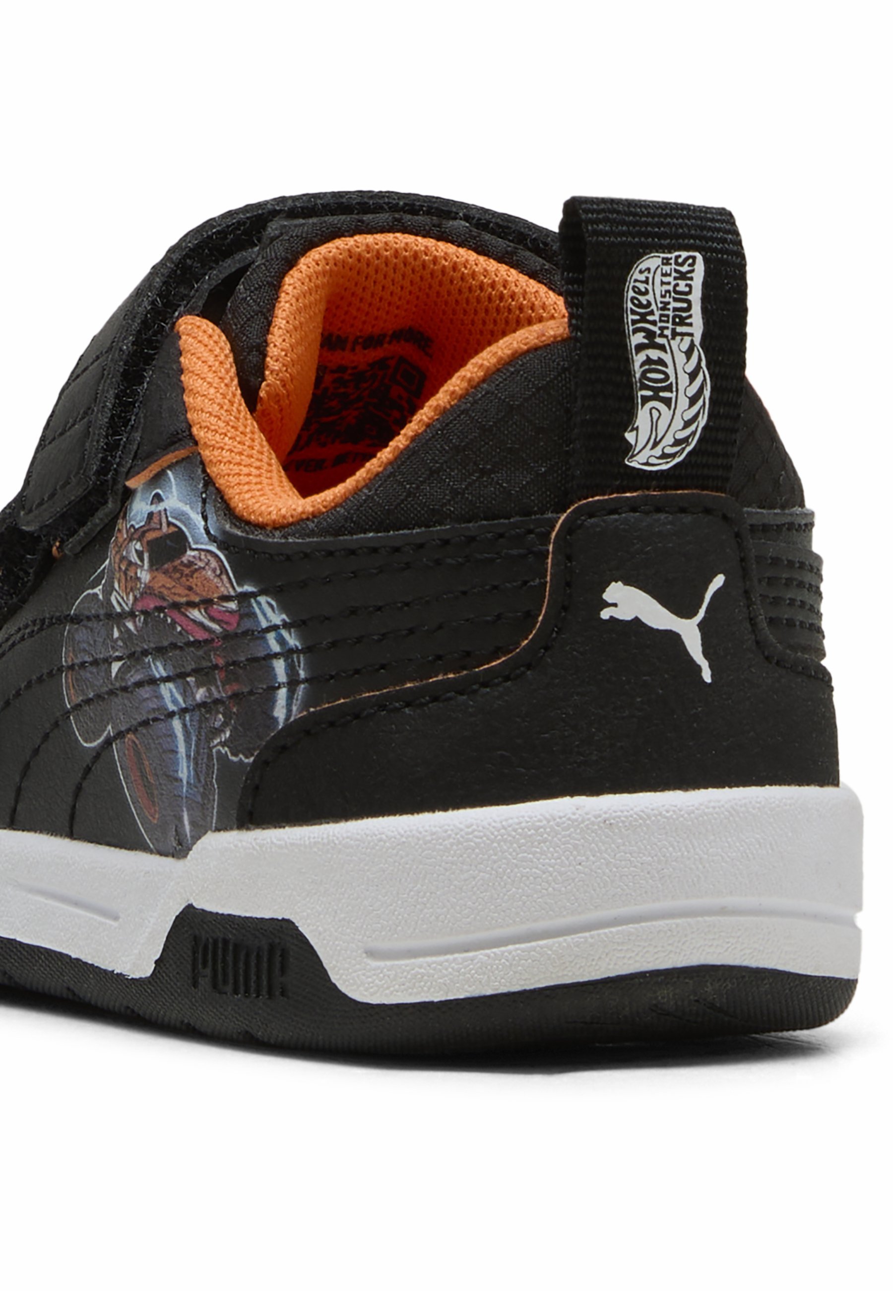 Puma Babyschuhe - schwarz-orange glänzen