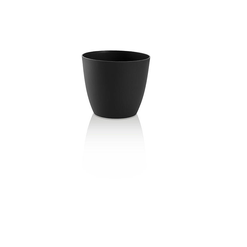 Bloempot Ella ø 15 cm, plastic, antraciet