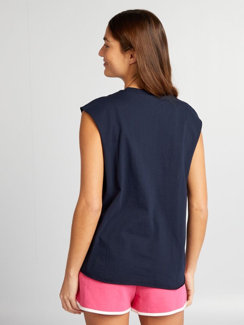 Mouwloos T-shirt - GRIJS