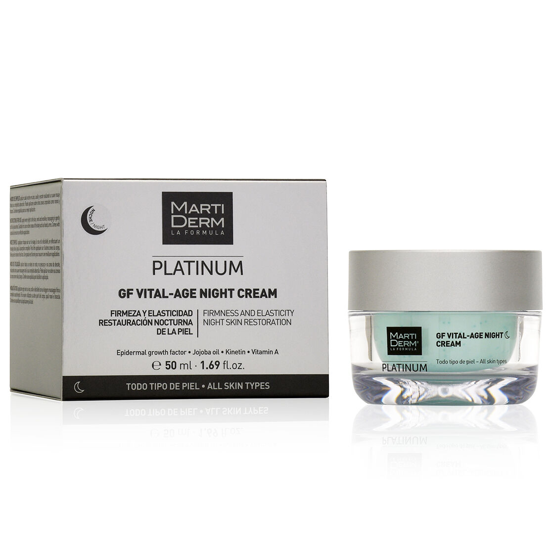 MartiDerm Platinum GF Vital – Crema Notte Antietà