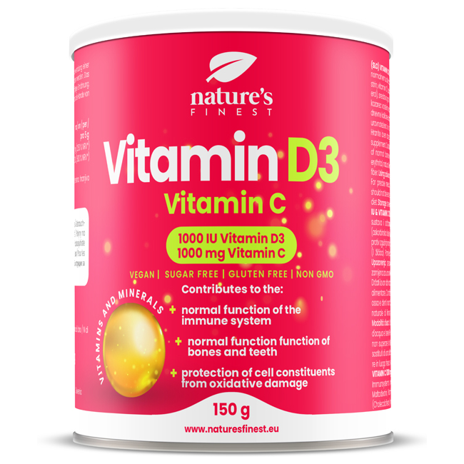 Dabas labākais D3 vitamīns + C vitamīns