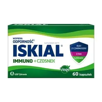 Iskial Immuno + Czosnek, Suplement diety na wzmocnienie odporności, Kapsułki