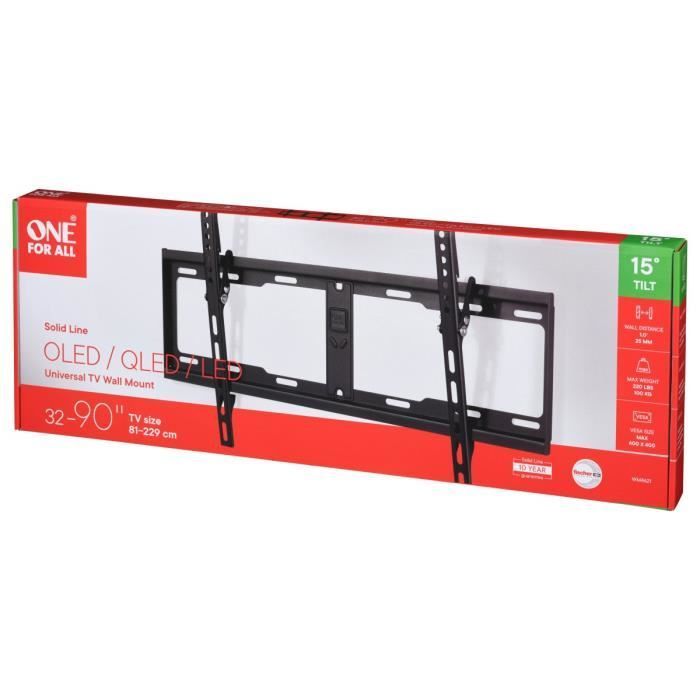 ONE FOR ALL WM4621 Neigbare Wandhalterung für Bildschirme von 81 bis 229 cm (32 bis 90 Zoll) - Maximalgewicht: 100 kg