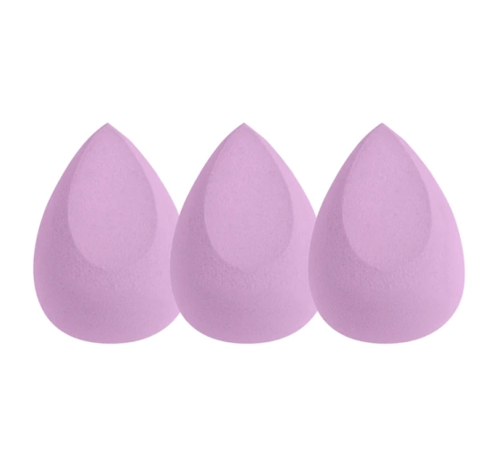 Ibra Makeup Blender Sponge zestaw gąbeczek do makijażu Fioletowe 3szt