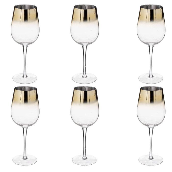 Set di 6 bicchieri da vino 