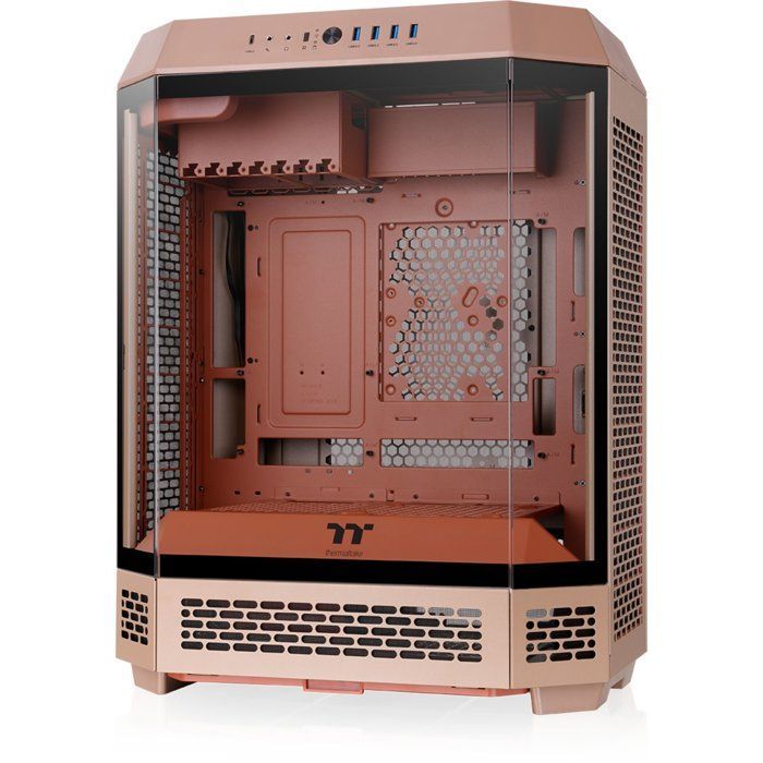 Gabinete para PC (Fonte de Alimentação não incluída) - THERMALTAKE - The TOWER 600 - Mid-Tower - Formato ATX - Inclui 2 ventoinhas de 140mm - Cor: Areia