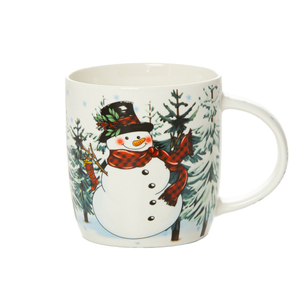 Kubek Świąteczny Ceramiczny 370 Ml Boże Narodzenie Bałwan