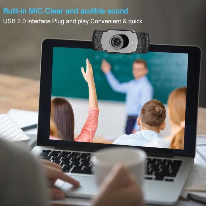 Caméra d'ordinateur - webcam USB - Webcam 1080P Full HD USB Caméra Web PC Plug et Play  -STR