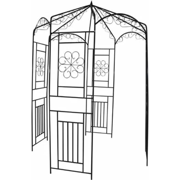 Magnífico y lujoso arco de jardín para plantas trepadoras y rosales - 160 cm ☺6899