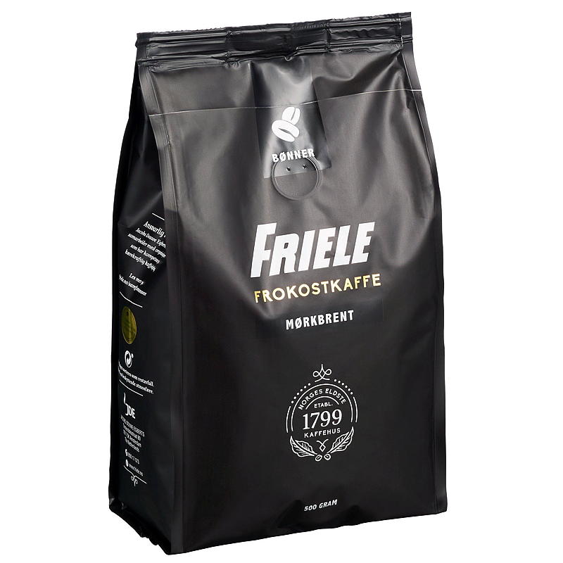 Friele Hela bönor Friele 500 g, frukostkaffe mörkrostat