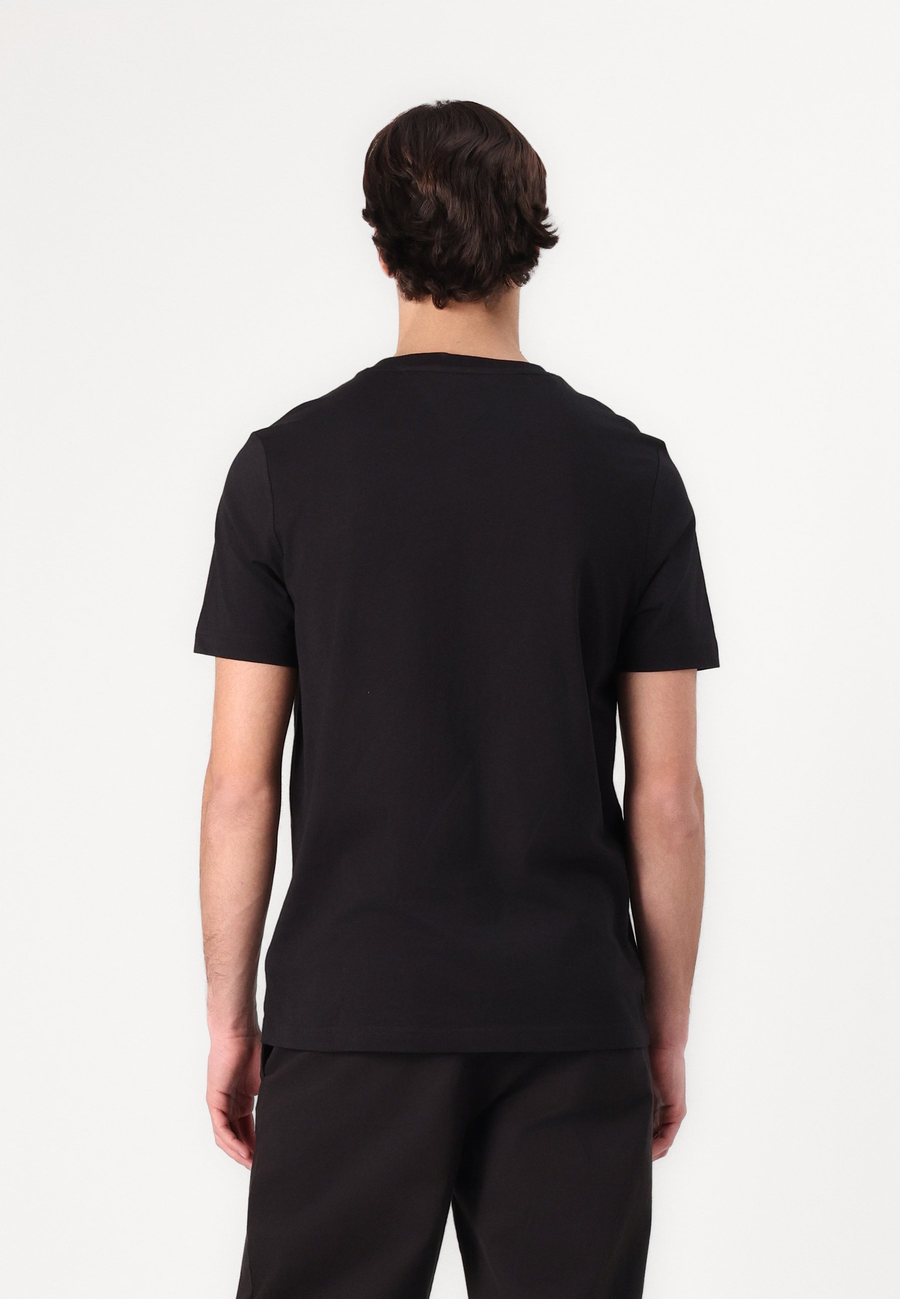 Tommy Hilfiger STACK TEE UNISEX - Bedrucktes T-Shirt - Schwarz