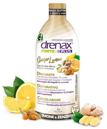 DRENAX Drenax Forte Gengibre e Limão 750 ml Suplemento de Limpeza e Drenagem
