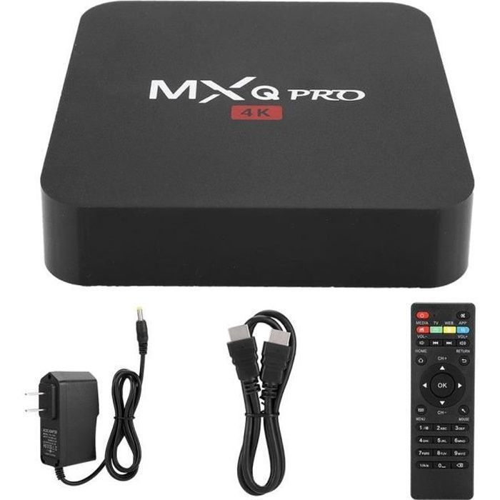 MXQ PRO 4K Älytelevisioboksi RK3229 1+8G WiFi BT STB HD Älymedia Android 7.1:lle (EU-pistoke) - KOE