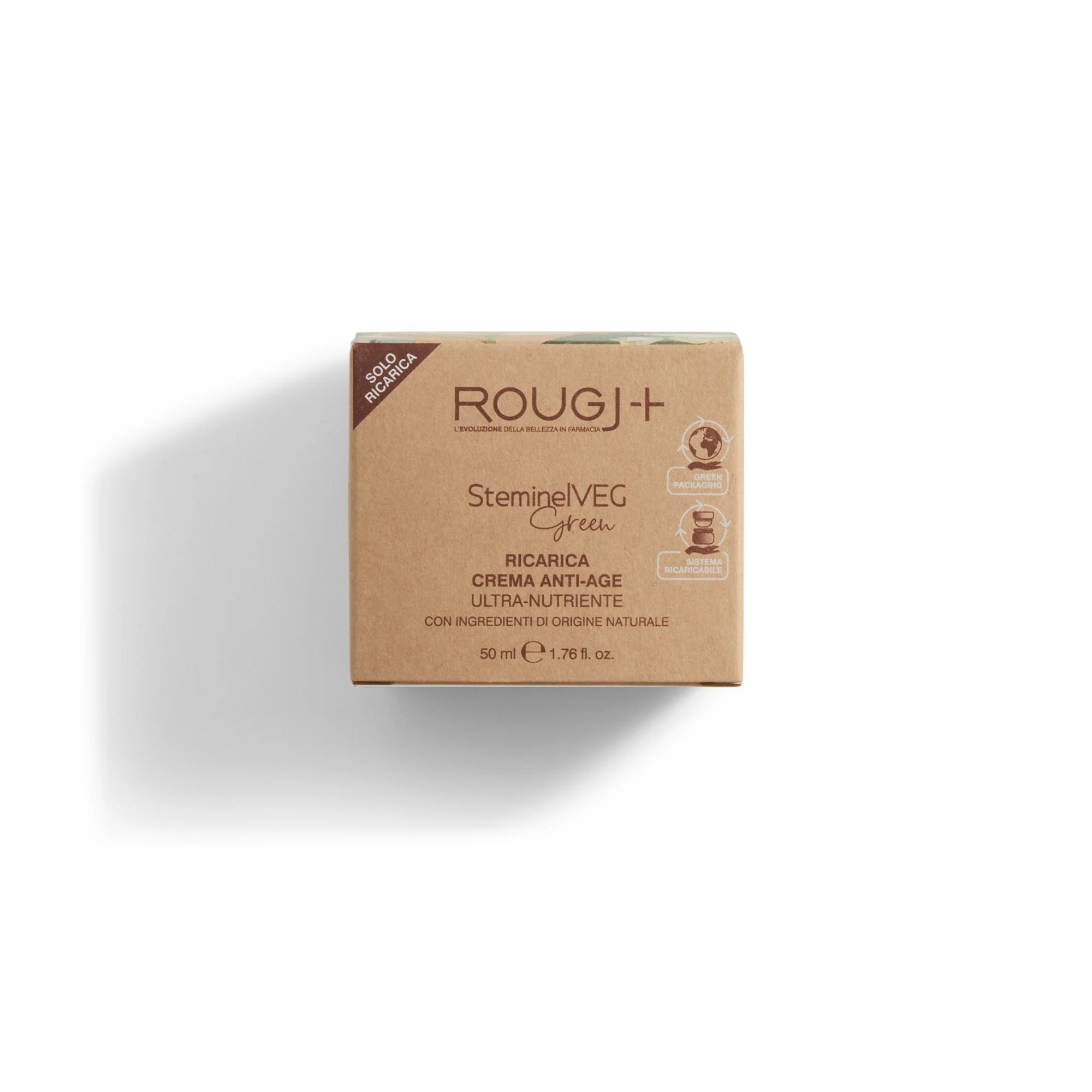 SteminelVeg Green Crema Anti-age Ultra-nutriente Ricarica - Tratt.viso 24 ore antirughe, Tratt.viso 24 ore nutriente