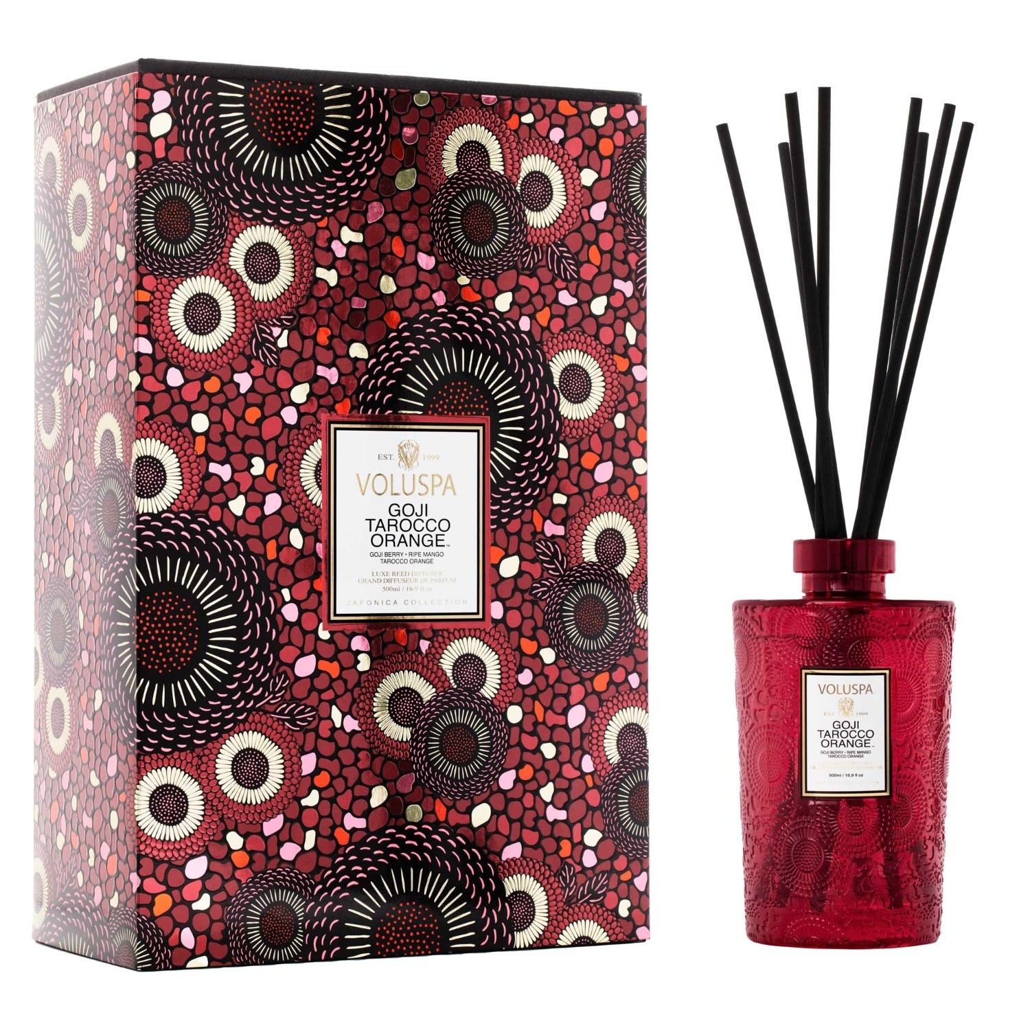 VOLUSPA Coffret diffuseur de parfum Goji Tarocco Orange