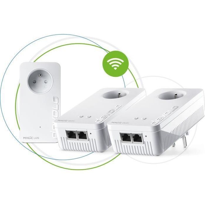 DEVOLO Magic 2 WiFi next - Multiroom Kit - 3 CPL adapters - 2400 Mbit/s