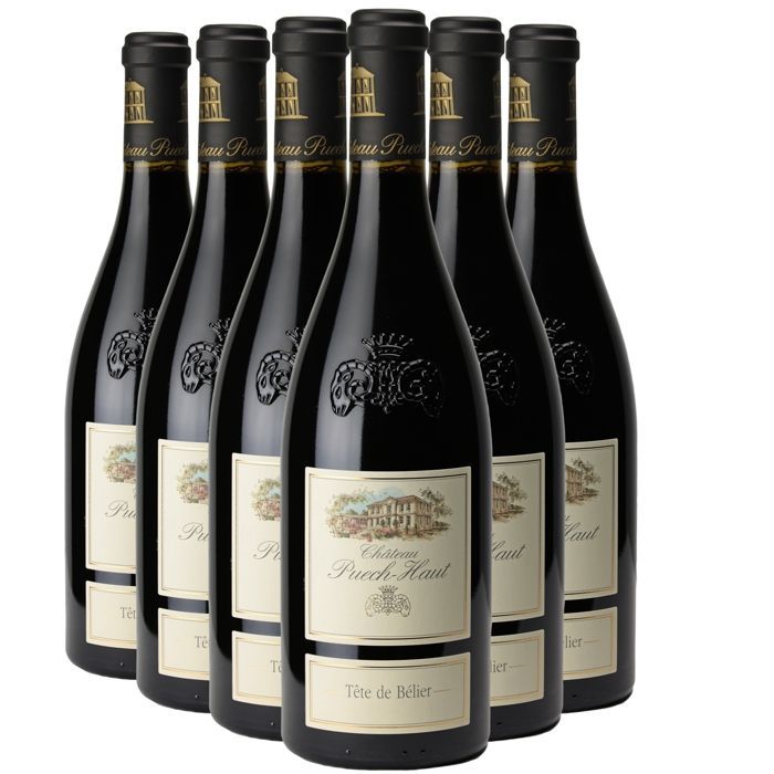 Château Puech Haut Languedoc Tête de Bélier 2022 - Vin Rouge du Languedoc - Roussillon (6x75cl)