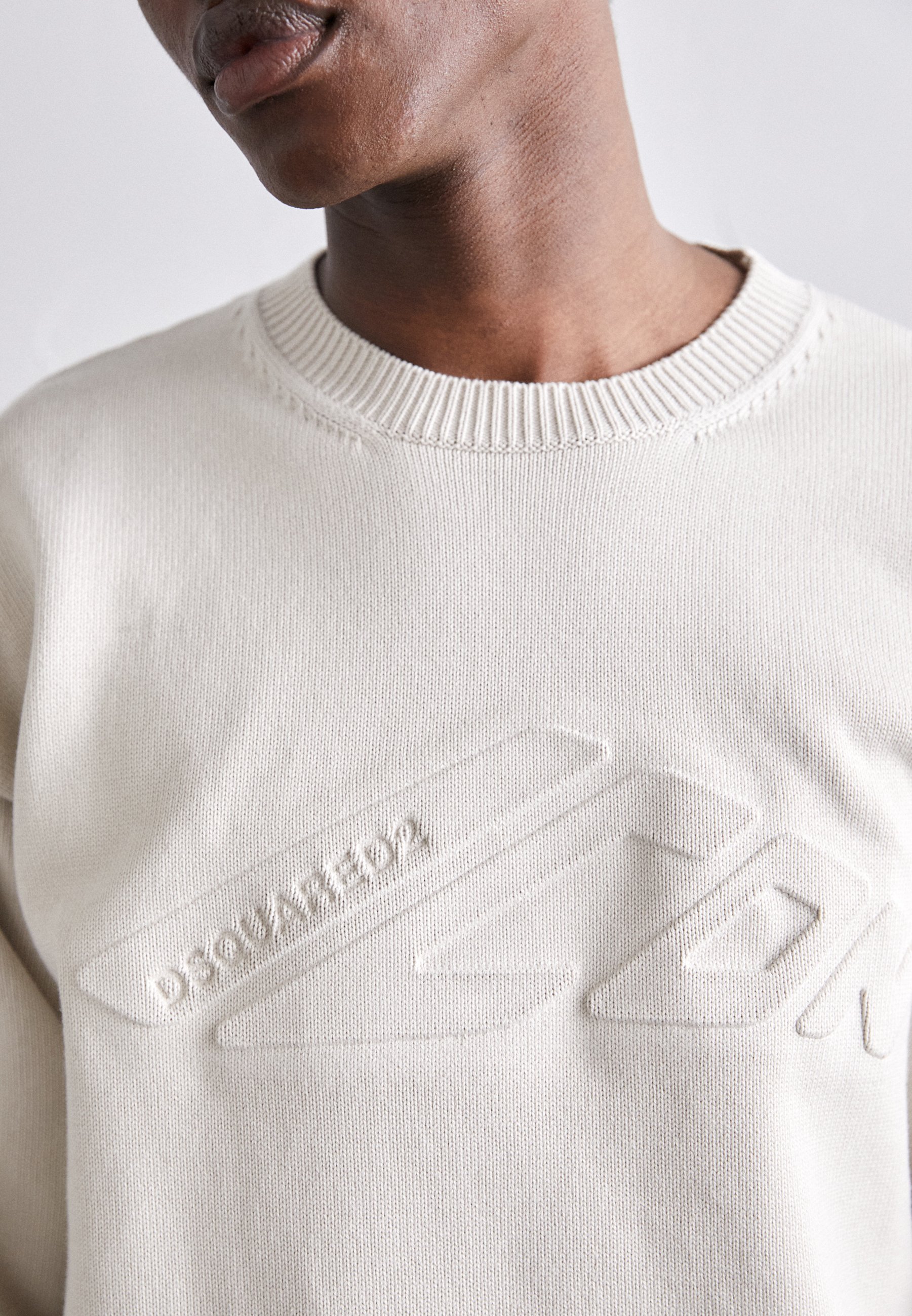 Pull DSQUARED2 ICON ICON - Blanc cassé