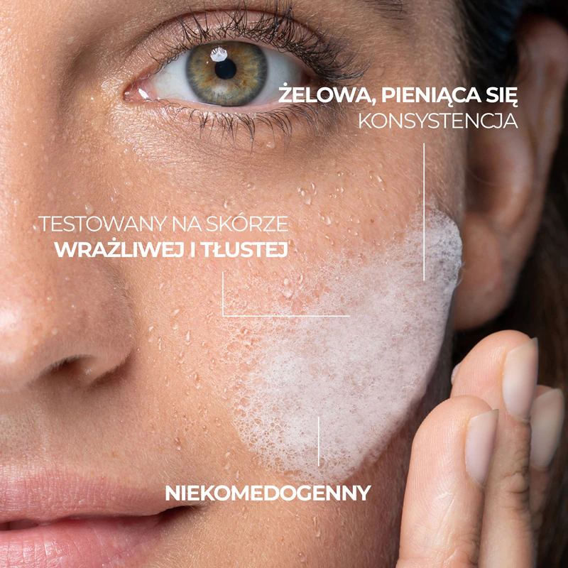 Gel de Limpeza Espumante com Vitamina C Pura La Roche-Posay com Efeito Iluminador