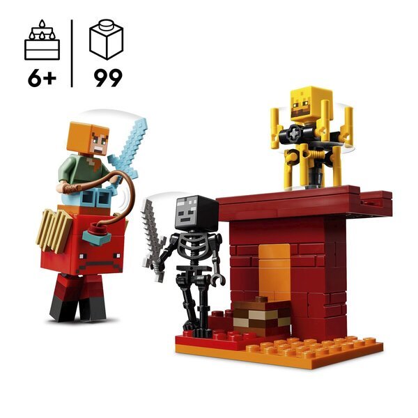 LEGO Minecraft 21266 Bitka z lavo v podzemlju