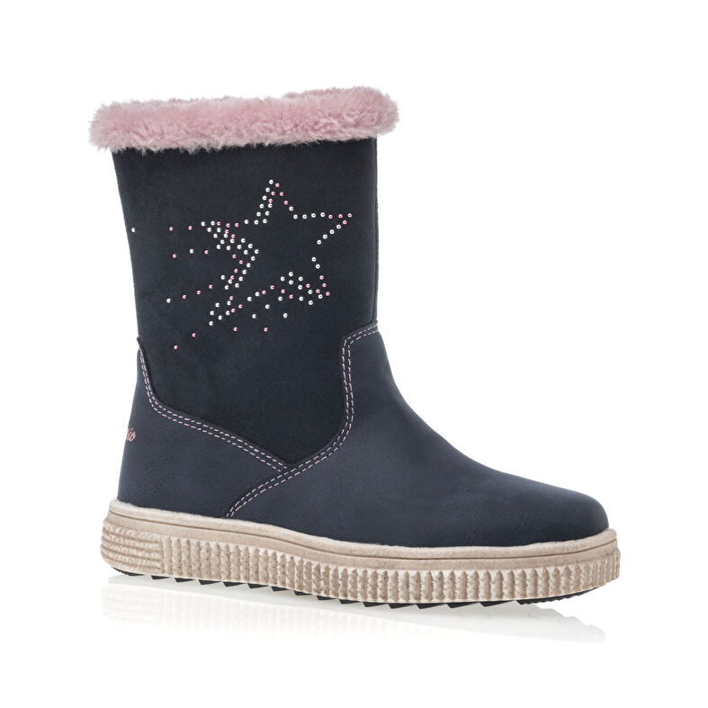Blaue Mädchenstiefel