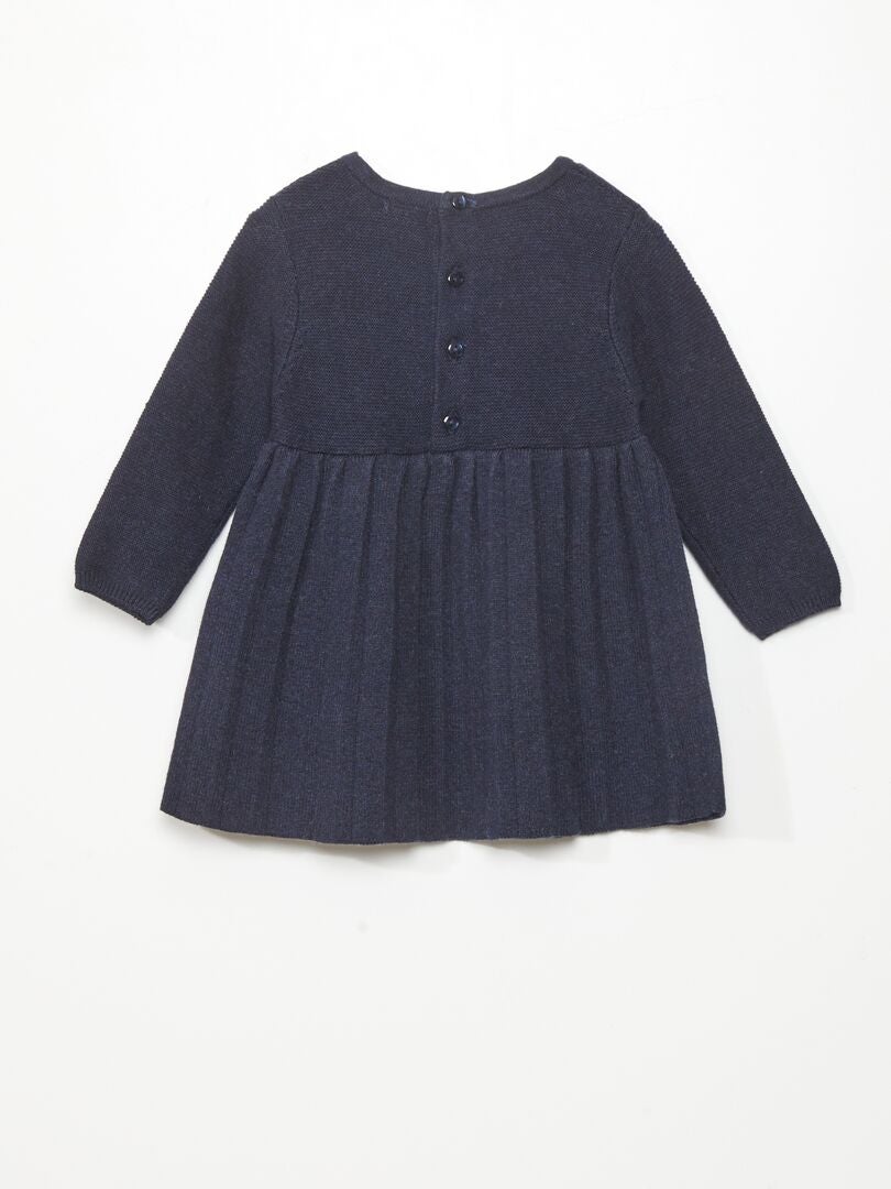 Gebreide jurk - BLAUW