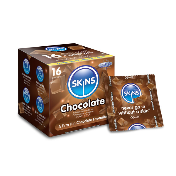 Skins óvszer csokoládé 16 db-os csomag | Egészség | Superdrug