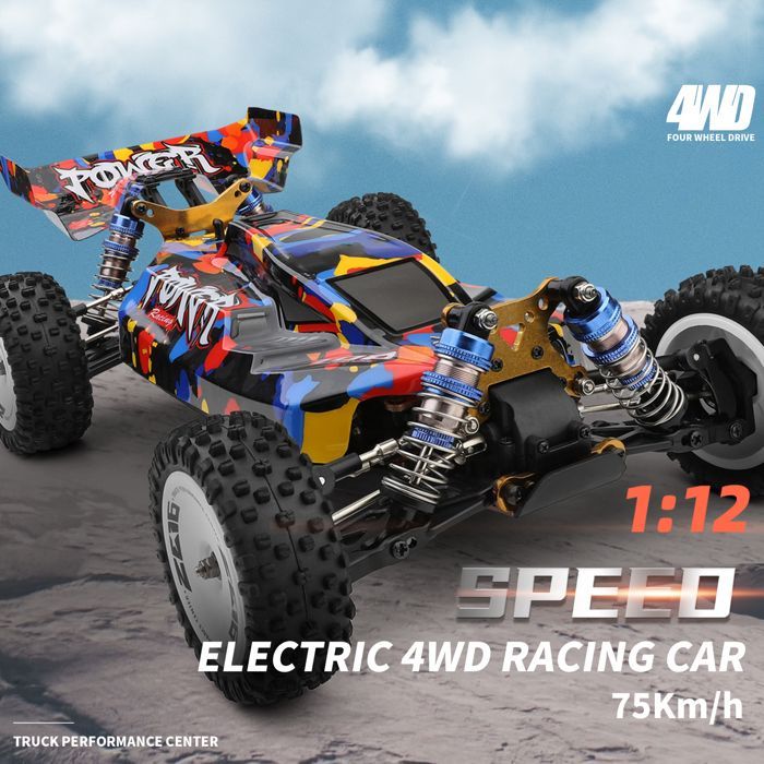Coche teledirigido WLtoys XKS 124007 a escala 1/12, Shipenophy, 4x4, 75 km/h, motor sin escobillas, vehículo de metal para carreras y escalada todoterreno, regalo para adultos