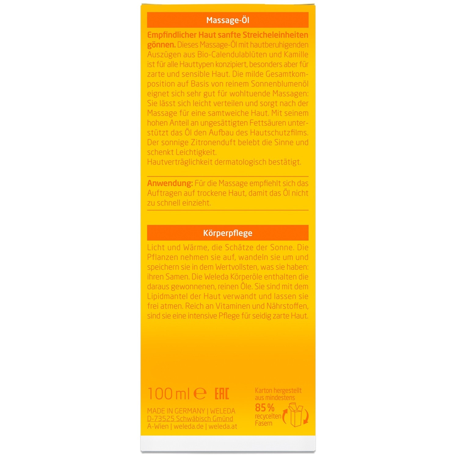 Weleda kropsolie - 100 ml