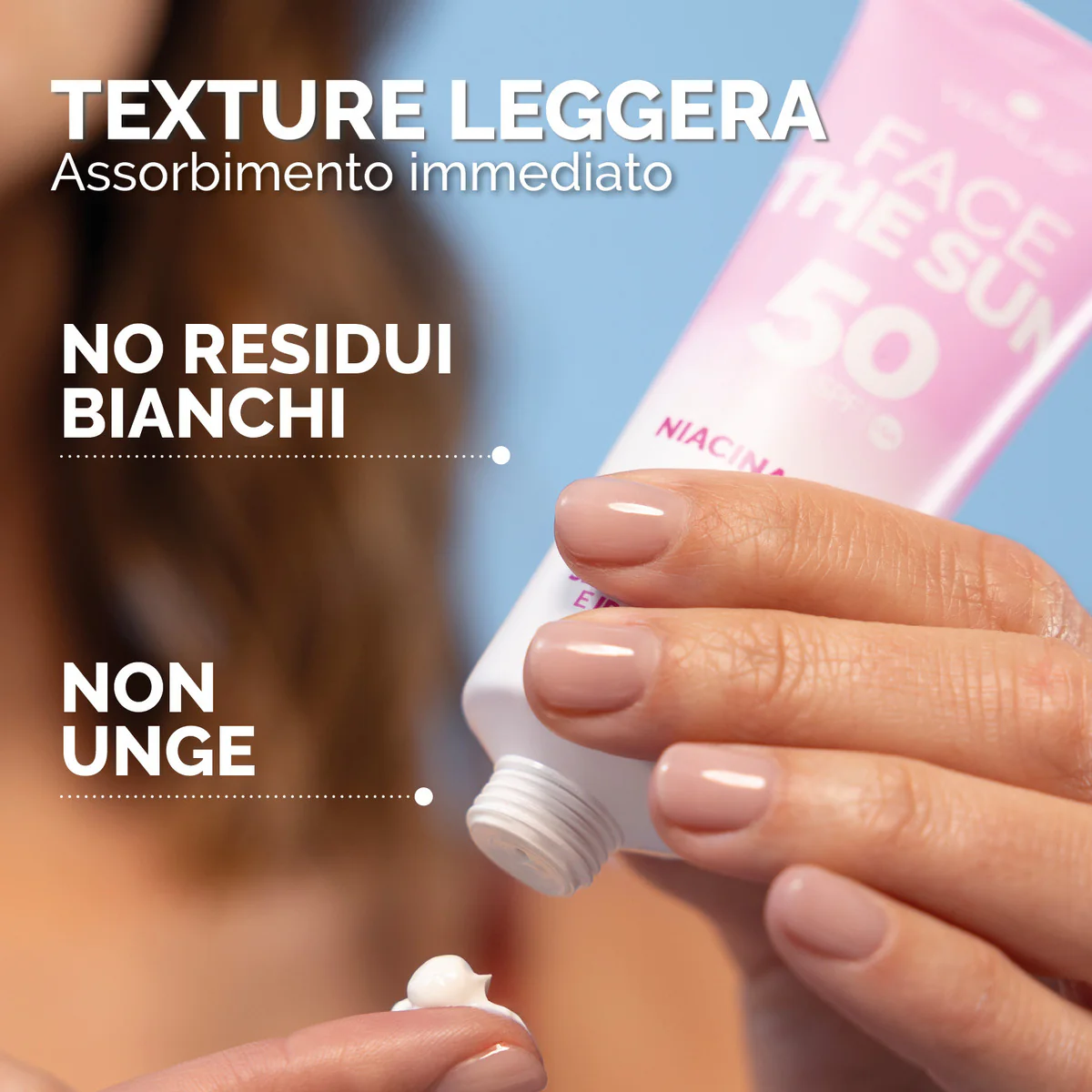 Solari FACE THE SUN NIACINAMIDE - Crema viso SPF50 con attivi sebo-control e idratanti - Solare viso alta prot.
