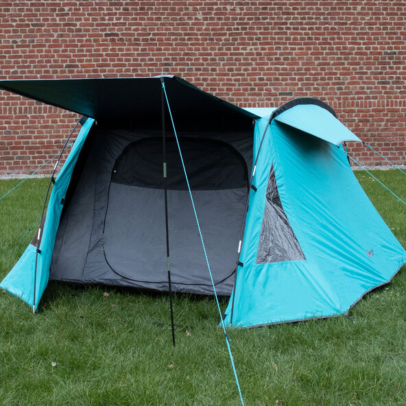 Tenda de camping para 3 pessoas com cabine escura