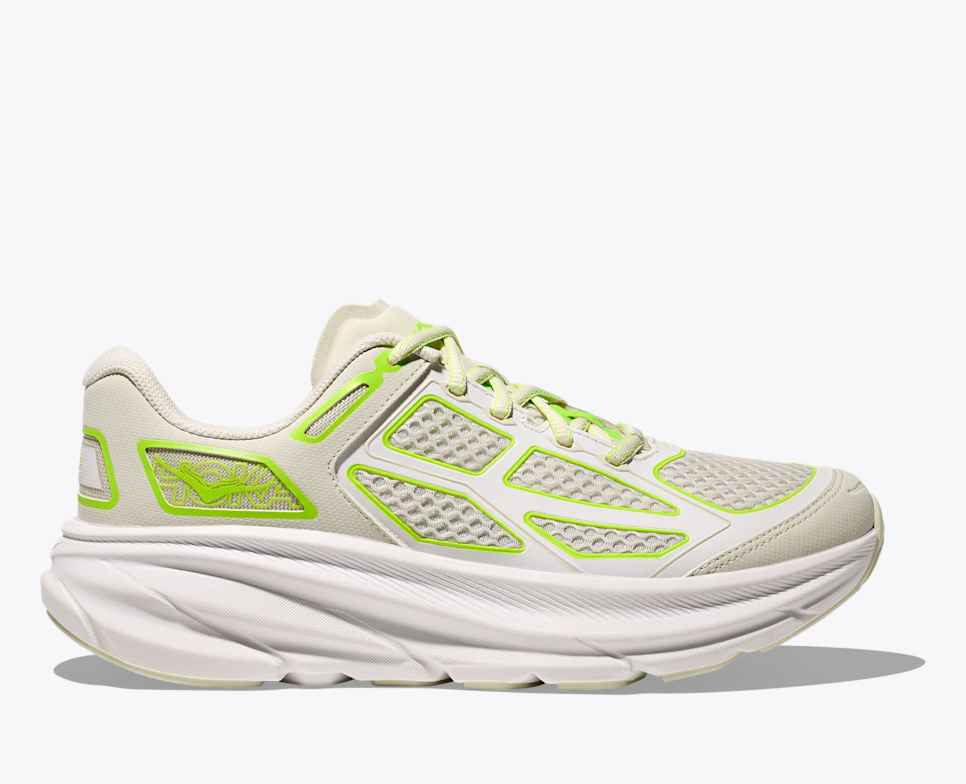 HOKA Clifton One9 Szarvasgombás Só / Neon Lime